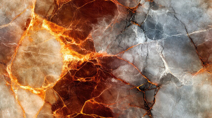 stunning abstract texture featuring blend of fiery orange and cool gray tones, resembling marbled surface with intricate veins. This design evokes sense of dynamic energy and natural beauty