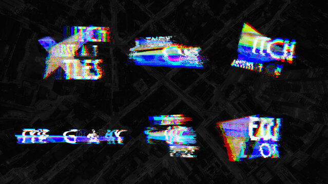 Glitch Abstract Titles