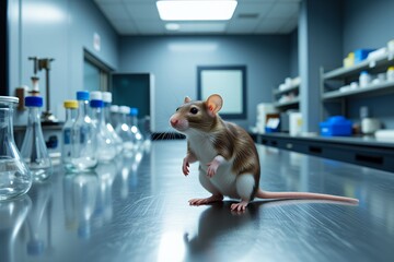 Laboratory Rat in Research Setting Scientific Experiment Animal Model