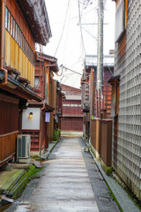 金沢三茶屋街のひとつであるひがし茶屋街