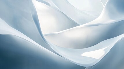 A close-up view of soft, white petals, capturing delicate textures and gentle light. Ideal for themes of purity, serenity, and natural beauty.