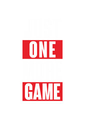 Just One More Game simple on dark