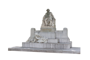 The Johannes Brahms Monument isolated, Vienna