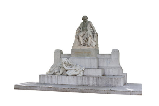 The Johannes Brahms Monument isolated, Vienna