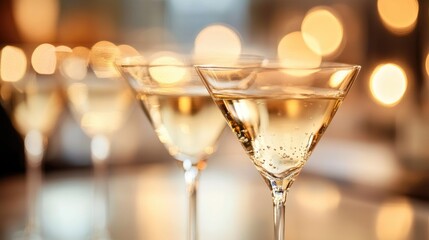Golden Hour Celebration, Sparkling Wine Cocktails