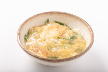 揚げ出し豆腐　九条ネギ　卵あんかけ