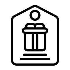 Bonus Gift Line Icon