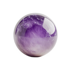 Amethyst Sphere Serene Purple Orb Spiritual Energy Healing Crystal Ball
