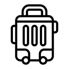 Fototapeta premium Carry-On Suitcase Line Icon