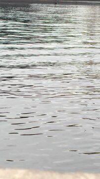 Water rippling from the wind