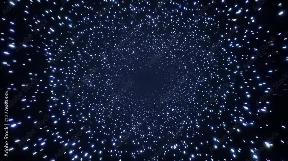 Poster starry night sky with countless twinkling stars glowing in a vast cosmic space. astronomy and univer