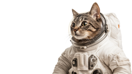 Cosmic Cat: A feline astronaut in a spacesuit embarks on an interstellar journey, ready to explore the vast expanse of space and discover the unknown.