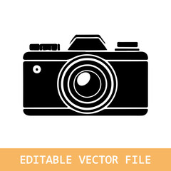 Photo vector icon for graphic and web design.