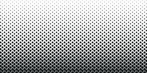 Grunge halftone gradient background. Faded grit noise texture. White and black sand wallpaper. Retro pixelated backdrop.