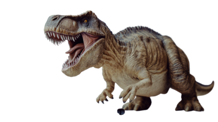Tyrannosaurus Rex: A detailed illustration of the Tyrannosaurus Rex in a dynamic pose, showcasing its massive frame, sharp teeth, and powerful jaws, offering a glimpse into the prehistoric world.