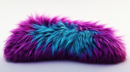 A vibrant and fluffy texture featuring a blend of purple and blue colors, ideal for creative projects or backgrounds.