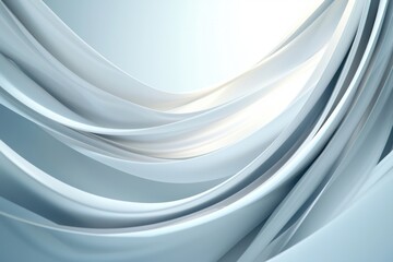 Obraz premium Elegant Abstract Background with Smooth Flowing White Shapes and Subtle Light Play for Modern Design