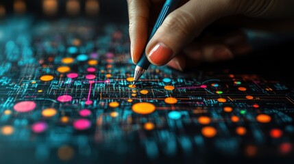 Designing the Future: A Hand Sketches on a Futuristic Digital Interface