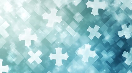 Obraz premium An abstract background featuring soft colors and geometric shapes. Ideal for design projects seeking a modern, artistic touch.