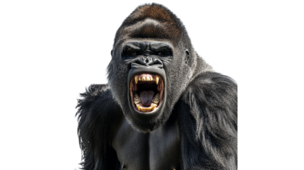 Powerful gorilla shows impressive strength