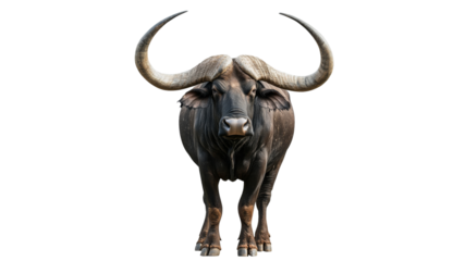 Majestic buffalo standing boldly in nature