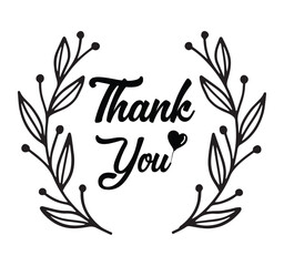 Thank you bulk lettering sign. Handwritten modern brush lettering on white background. Text for postcard, invitation, T-shirt print design, banner, poster, web, icon. Isolated vector