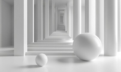 Abstract Art in 3D Abstract Space, Generative AI