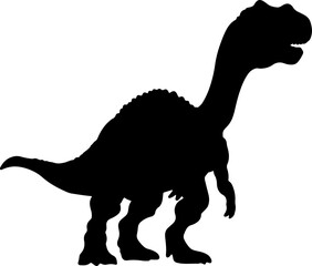 Dinosaurs silhouette illustration vector design.
