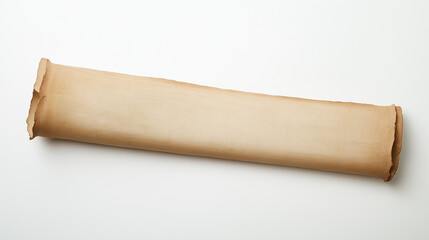 Ancient Parchment Scroll: A beautifully aged and rolled parchment scroll, evoking a sense of history, mystery, and the allure of discovery.