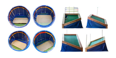 Unique Gymnastics Training Equipment for Skill Development, isolated on transparent background