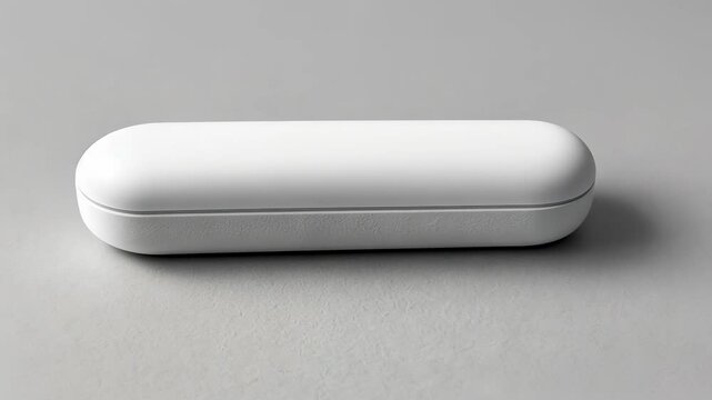 Simple white case placed on a light gray surface, showcasing modern minimalist design appealing for everyday use