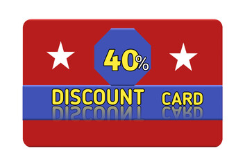 40% discount card and discount shopping card discount voucher