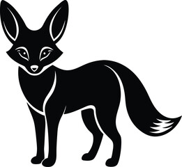 fennec fox vector illustration 