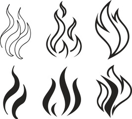 Stream icon. Smell icon set. Vector