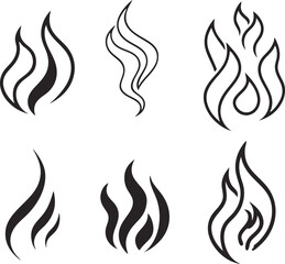 Stream icon. Smell icon set. Vector