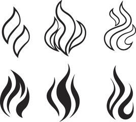 Stream icon. Smell icon set. Vector