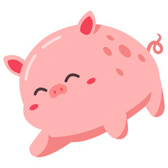 happy little pig