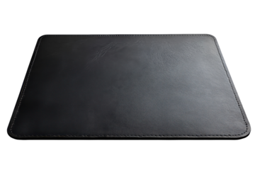 Modern Desk Mat with Sleek Smooth Leather Finish for Workspace: Isolated on Transparent Background