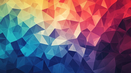Obraz premium Vibrant Geometric Triangle Pattern