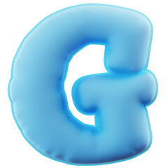 3D Illustration Gum Alphabet G