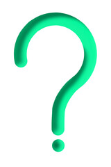 Green question mark, 3d question mark, question mark symbol, question mark icon, question mark png, question mark sticker, question mark sign, question mark on blank, symbol, sign, icon, element, png