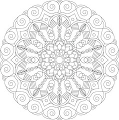 Mandala Art – Vector Line Drawing for Creativity