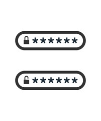 Password, protection icon vector design illustration