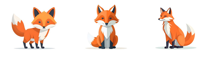Obraz premium Cute Orange Fox with White Accents