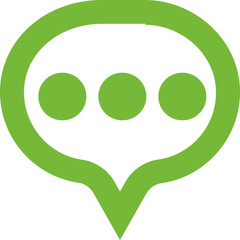 Message Three Points icon logo design 