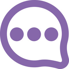 Message Three Points icon logo design 