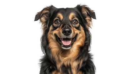 Happy dog smiling with bright expression