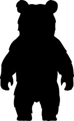 Bear silhouette illustration vector design.