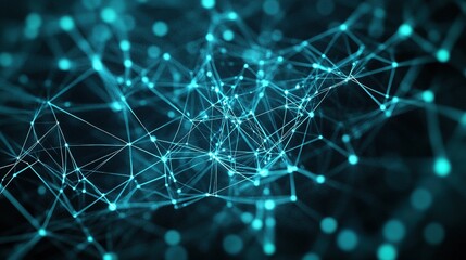 Abstract Network Connection  Digital Technology Background