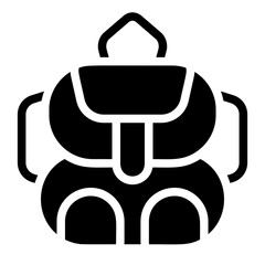 Backpack Solid Icon